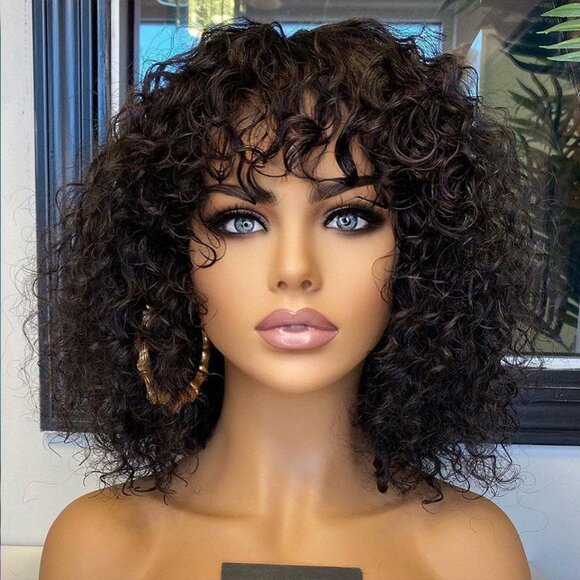 Luna Human Hair Water Wave Wig - Picture 1 of 4